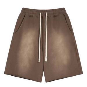 Shorts de jogging pour hommes, dernière conception, en toile de coton 100% de 180 g/m², coupe ample, taille élastique, respirant, pour l'été - Product Image 3