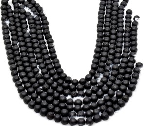 Perles de guérison naturelles rondes Lava 8 mm, best-sellers, pour la création de bijoux et la méditation - Product Image 5