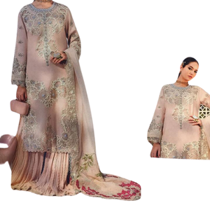 ALTA DEMANDA PAKISTANI SHALWAR KAMEEZ VESTIDOS DE CÉSPED MUJER PRECIO AL POR MAYOR VESTIDOS PARA NIÑAS VESTIDOS DE FIESTA INDIOS - Product Image 6