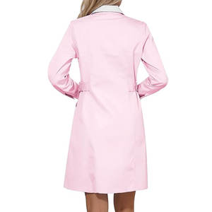 เสื้อโค้ทสำหรับโรงพยาบาลผ้าใยสังเคราะห์สีขาวแบบใช้แล้วทิ้งเสื้อโค้ทแลปเพื่อความปลอดภัยในห้องปฏิบัติการทางการแพทย์ - Product Image 2