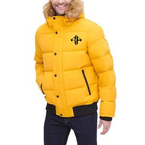 แจ็กเก็ตขนเป็ดมันวาวสูงสำหรับผู้ชายแจ็คเก็ตบุนวมสำหรับฤดูหนาวโลโก้ตามสั่งสำหรับฤดูหนาว - Product Image 3