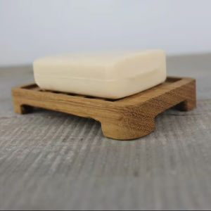 Plateau en bois et support porte-savon pour douche, salle de bain et cuisine - Product Image 1