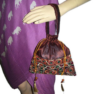 Tamaño personalizado Logo Poliéster Durable Alta calidad Organza Bolsas de regalo Cordón Joyería Embalaje de dulces Bordado de varios colores - Product Image 4