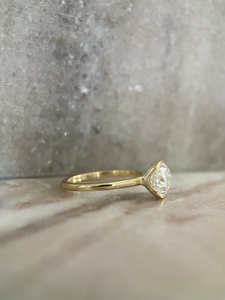 Diamante Moissanita E2W Edition Halfway Meet Me, Corte Brillante, 1 Quilate, Oro Blanco, Certificado IGI, para Bodas y Aniversarios Románticos - Product Image 4