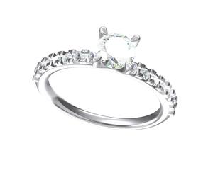 Bague de luxe de designer Halo Lab-Grown Diamond 14K/18K Rose White Gold Accents Contemporary Engagement Fine Gift Anniversary - Product Image 3