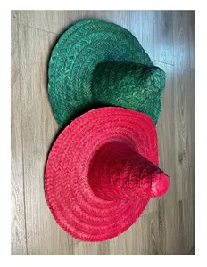 Topi jerami Sombrero export Vietnam Meksiko gaun mewah dewasa koboi Gringo Spanyol siap kirim harga kompetitif