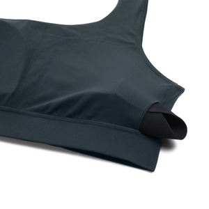 2024 Design Femmes Une Épaule Crop Sport Soutien-Gorge Sans Manches avec Une Sangle Faible Impact Entraînement Yoga Soutien-Gorge Sans Couture et Respirant - Product Image 4