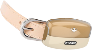 ปลอกคอสุนัขพลาสติกกันน้ำ IP65สีชาและนม - Product Image 4