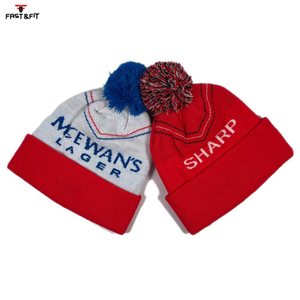 Hot Selling Professional High Quality Unisex Fleece <b>Beanie</b> Caps Custom Color Breathable 100% Cotton <b>Waterproof</b> 3D Embroidery - Product Image 1