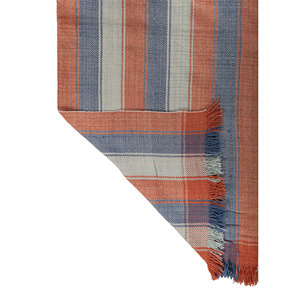 Alfombras de Lana Hechas a Mano Indusbar, Tejido Plano a Rayas Rojas y Naranjas, Alfombra Rectangular Grande de 9x12 para el Hogar, para la Entrada o el Dormitorio - Product Image 5