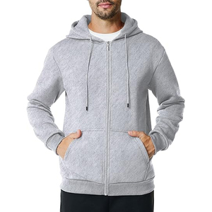 Sweat à capuche zippé personnalisé pour hommes 100% Veste streetwear d'hiver en molleton de coton pour la salle de sport et les voyages avec logo et image de marque - Product Image 3