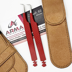 แหนบต่อขนตาปลอมสแตนเลสคุณภาพสูงแบบตามสั่ง90องศาแยกได้อย่างยั่งยืนเส้นใยงามหัวแหลม - Product Image 4