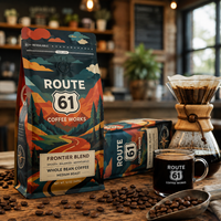 Sacs à café personnalisés AT PACK avec valve, emballage refermable en sachet stand-up pour grains de café torréfiés