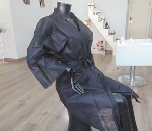 Capa de corte de pelo desechable de calidad de peluquero profesional, delantal de peluquería para uso de Spa Facial, cuidado Personal de belleza - Product Image 5