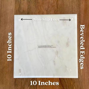 Ensemble de sous-verres en pierre de marbre de luxe de qualité supérieure accessoires de vaisselle de style classique avec emballage personnalisé pour le bureau à domicile - Product Image 3