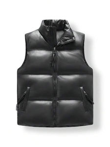 Gilet matelassé brillant à bulles pour homme, veste d'hiver pour homme, gilets et gilets sans manches pour homme - Product Image 6