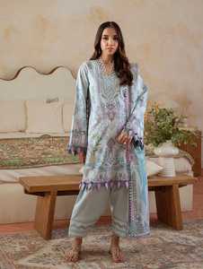 Nueva tendencia Punjabi y paquistaní de manga completa bordado mujer traje Salwar Kameez césped para Fiesta y Bodas - Product Image 2