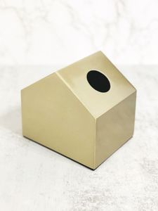 Caja de acero inoxidable para almacenamiento de pañuelos de Hotel niquelada con tapa OEM ODM caja dispensadora de pañuelos de Metal personalizada a la venta - Product Image 4