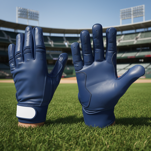 Gants de frappe de baseball en cuir Cabretta professionnels, logo personnalisé, antidérapants, pour hommes, softball, ambidextres, fermeture à boucle et crochet - Product Image 6