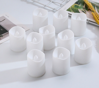 Bougies électroniques de Noël TOOWIN, petites bougies chauffe-plat, bougies LED, décorations de Noël, de mariage et d'anniversaire