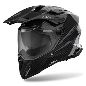 หมวกกันน็อค Airoh Commander 2 Carbon Gloss Full Carbon 6K Adventure สภาพใหม่ พร้อมแผ่นบังแดดแบบพลิกได้ ขนาด XL โครงสร้างทำจากคาร์บอนไฟเบอร์ ABS - Product Image 1