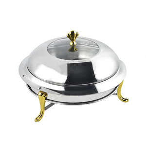 Juego de Recipientes para Calentar Comida de Acero Inoxidable Clásico de Alta Calidad para Restaurantes, Hoteles y Servicios de Catering - Product Image 3