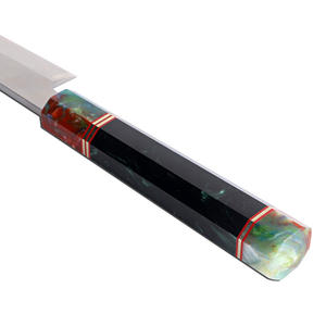 Venta al por mayor personalizado calidad superior OEM ODM servicio Damasco profesional japonés cocina cuchillos de acero inoxidable hoja afilada fija - Product Image 4