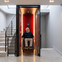Ascenseur résidentiel compact 2-5 étages sans fosse ni gaine pour projets de villas – Fournisseur direct usine