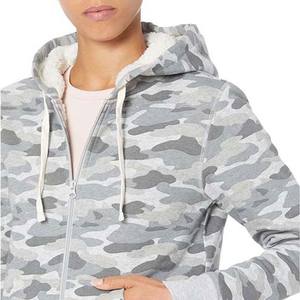 65% coton 35% polaire fermeture éclair Logo personnalisé broderie impression Camouflage nouveau Design Sports d'hiver respirant sweats à capuche basiques - Product Image 2