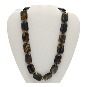Trendy Best Geometric Agate Resin Beaded Necklace Classic Design Stone Jewelry Unisex Fashion Statement Piece Gifts for Woman - Product Image 1