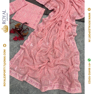 คอลเลกชันผ้าส่าหรีเนื้อนุ่มลำดับพรีเมียมสไตล์คนดังโดย Royal Export - Product Image 4