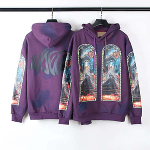 Tie Dye Cotton Streetwear Hoodies Mens Graphic Oversized Hip Hop Streetwear Casual Hoodie Y2k Gothic Hooded Sweater - Product Image 2