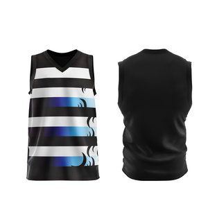 เสื้อบาสเก็ตบอลสำหรับผู้ชายเสื้อบาสเก็ตบอลผ้าโพลีเอสเตอร์100% เรียบโลโก้ตามสั่ง - Product Image 2