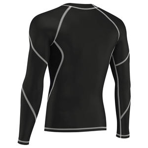Compression Gym Shirts Long Sleeve Custom <b>Bjj</b> <b>Rashguard</b> Comfortable MMA Sublimated Men's Rash Guard in Different Color - Product Image 2