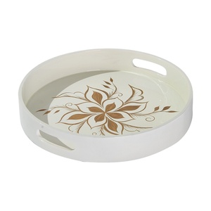 Bandeja de madera de bambú personalizada Premium con laca de incrustaciones de hueso de alta calidad, bandeja decorativa para servir para restaurantes domésticos, servicio de comida - Product Image 4