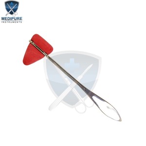 Marteau réflexe chirurgical professionnel en acier inoxydable, outil d'examen neurologique pour les médecins, les hôpitaux, les instruments chirurgicaux - Product Image 1