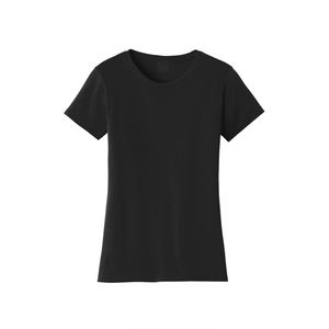 Women <b>Black</b> Cotton Polyester <b>T</b> <b>Shirt</b> Moisture Wicking Short Sleeve Casual Gym Workout Tee For Womens - Product Image 5