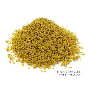 PrimoFlex Elastic EPDM Rubber Granules 25kg Bag in Amber Yellow