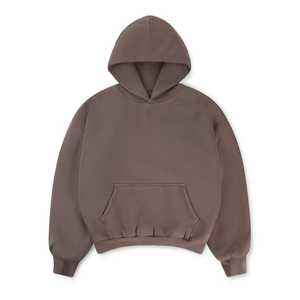 Sweat à capuche noir avec logo personnalisé pull à capuche surdimensionné épaule tombante sweats à capuche à logo surdimensionné en éponge française - Product Image 3