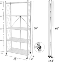 Maßgefertigtes Stehendes Installationsregal Ohne Schrauben Gebürstetes Schwarzes Metall 3/4/5-stufiges Faltbares Bücherregal Aufbewahrungsregal für Zuhause und Küche