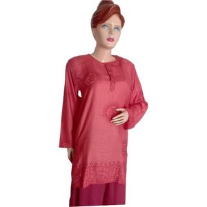 High Quality 100% Cotton Om <b>Kurta</b> Customized Plain Anti-Technics Indian & Pakistani Export Clothing Wholesale Prices - Product Image 4