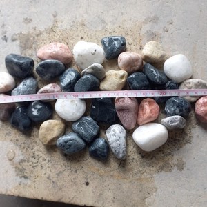 Mix Color Natural Stone Pebble for Flower Pots Garden & Landscaping Decor Modern Villa Walkway & Outdoor Design - Product Image 1