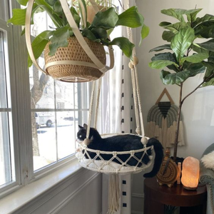 Nouveau design de hamacs de lit de chat en macramé faits à la main suspendus en gros du Vietnam - Product Image 3