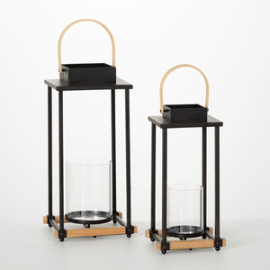 Nouvelle lanterne à bougie pour la décoration d'hôtel, support de bougie, vase pour l'aménagement d'événements, ensemble élégant en boîte, éclairage au sol, décoration, utilisation comme lanterne - Product Image 1