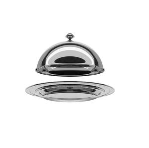 Plat de service élégant en acier inoxydable, conçu pour rehausser l'esthétique des repas lors de fêtes, de festivals et de repas spéciaux - Product Image 3