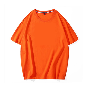 OEM personnalisé plusieurs couleurs unisexe à manches courtes t-shirt décontracté pour hommes t-shirt ample hauts hommes col rond coton t-shirts unis - Product Image 2