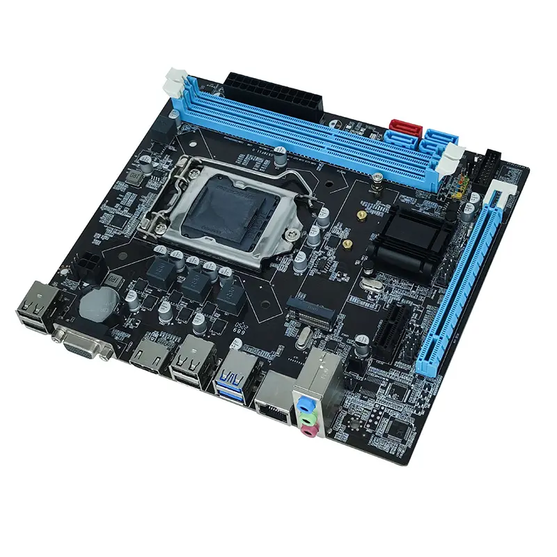 Cina fabbrica a buon mercato B75 scheda madre singolo LAN Mini-ATX DDR3 Desktop scheda madre del Computer B75 per il caso di gioco