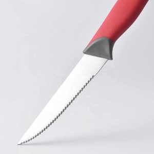Premium Quality Eco-Friendly Modern 4.5 Inch Stainless Steel Blade Steak <b>Knife</b> Set Red Color Metal Handle <b>Sharp</b> <b>Knife</b> <b>Kitchen</b> - Product Image 4