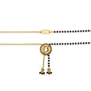 Collar Mangalsutra Moderno de Oro Amarillo para Mujer - Product Image 4
