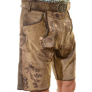 Pantalones cortos de cuero bávaro de alta calidad Lederhosen personalizables con bordado detallado para tradicional - Product Image 5